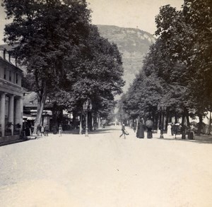 France Pyrenees Luchon Alley of Etigny Old Stereo Stereoview Photo 1900