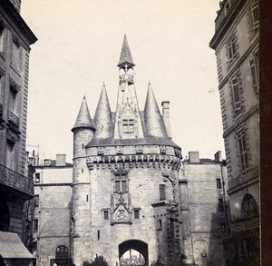France Bordeaux Palace Door Old Stereo Stereoview Photo 1900