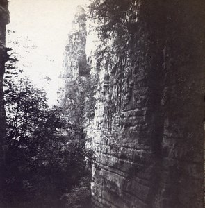 Grand Duchy of Luxembourg Wolfsschlucht Echternach Stereo Stereoview Photo 1900