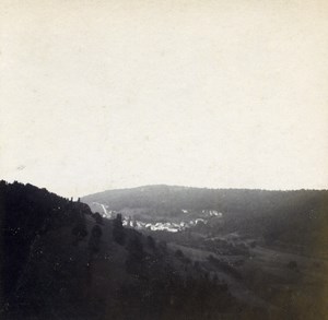 Grand Duchy of Luxembourg Reisdorf Panorama Old Stereo Stereoview Photo 1900