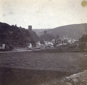 Grand Duchy of Luxembourg panorama Old Stereo Stereoview Photo 1900