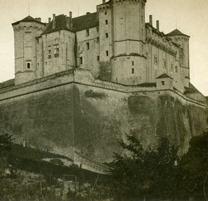 France Saumur the Castle Old Stereo Stereoview Photo 1900