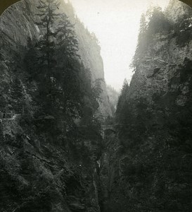 Switzerland Via Mala Old Stereo Photo Stereoview ASC 1900