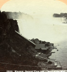 USA Niagara Falls Panorama Old Stereo Photo Stereoview Graves 1900