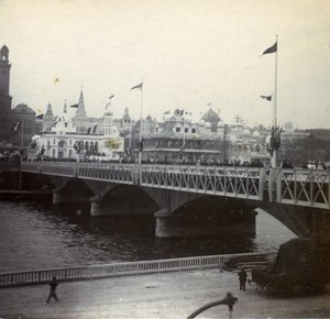 France Paris World Fair pavillon of Colony Old Stereo Stereoview Photo 1900