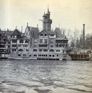 France Paris World Fair Entry of Vieux Paris Old Stereo Stereoview Photo 1900