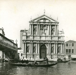 Italy Venezia Santa Maria di Nazareth Scalzi SIP Stereo Stereoview Photo 1900