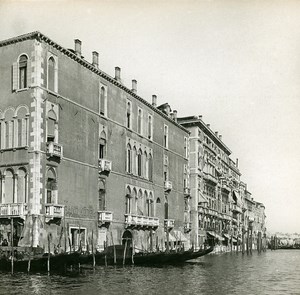 Italy Venezia Entry of Grande Canale Old SIP Stereo Stereoview Photo 1900