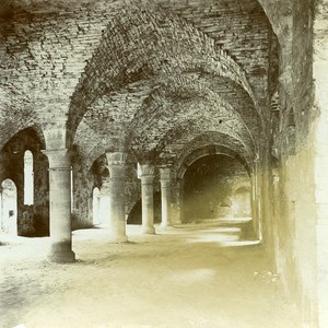 France Unidentified Abbey Ruins Old Stereo Stereoview Photo 1900