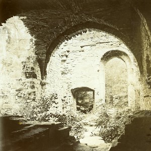 France Unidentified Abbey Ruins Old Stereo Stereoview Photo 1900