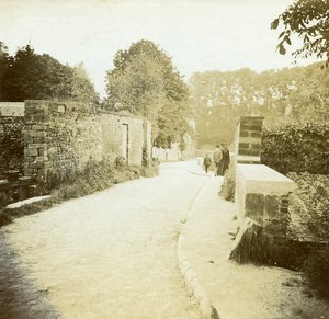 France Unidentified Abbey Ruins Old Stereo Stereoview Photo 1900