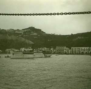 Italy Capri Marina Grande & Monte Solaro Old Possemiers Stereo Photo 1910