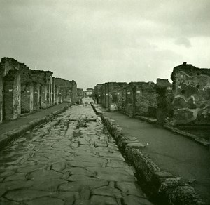 Italy Pompeii Pompeii Street of Vettii Old Possemiers Stereo Photo 1910