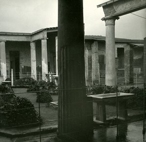 Italy Pompeii Pompeii House of Vettii Old Possemiers Stereo Photo 1910