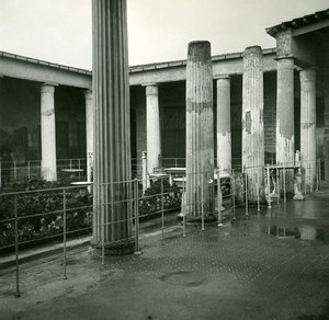 Italy Pompeii Pompeii House of Vettii Old Possemiers Stereo Photo 1910