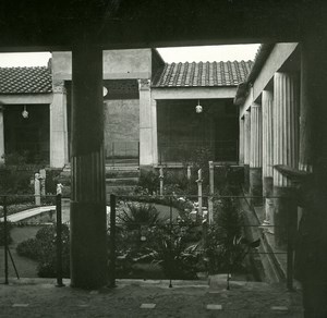 Italy Pompeii Pompeii Casa Amprini Dorati Old Possemiers Stereo Photo 1910