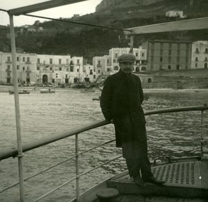 Italy Capri boat to the Marina Old Possemiers Stereo Photo Stereoview 1910