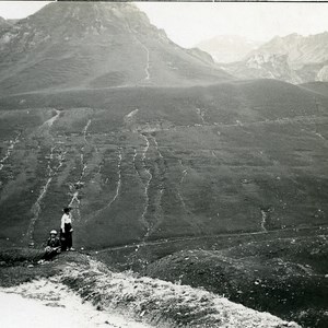 France Pyrenees Tourmalet Road Pike of Midi Old Possemiers Stereo Photo 1910