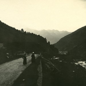 France Pyrenees Bareges Tourmalet Road Old Possemiers Stereo Photo 1910