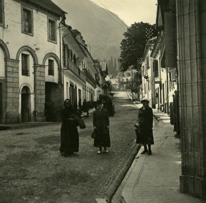 France Pyrenees Luz Bareges Road Old Possemiers Stereo Photo Stereoview 1910