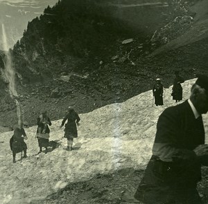 France Pyrenees Cirque de Gavarnie Double Exposure Possemiers Stereo Photo 1910