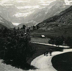 France Pyrenees Cirque de Gavarnie Panorama Old Possemiers Stereo Photo 1910