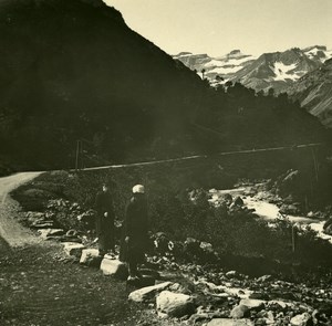 France Pyrenees Road of Gavarnie Old Possemiers Stereo Photo Stereoview 1910