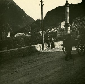 France Pyrenees Saint Sauveur General View Old Possemiers Stereo Photo 1910