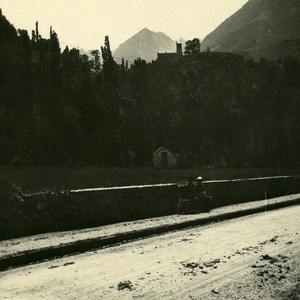 France Pyrenees St Sauveur Road Solferino Chapel Possemiers Stereo Photo 1910