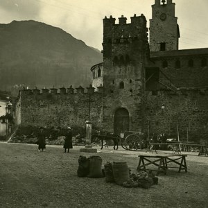 France Pyrenees Luz Church of Templars TempliersOld Possemiers Stereo Photo 1910