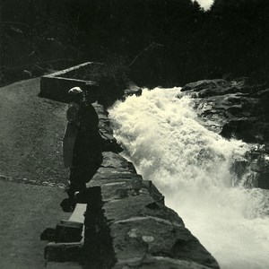 France Pyrenees Falls of Mahoura Cave Old Possemiers Stereo Photo 1910