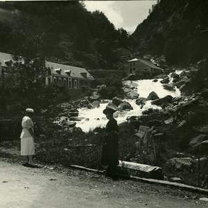 France Pyrenees Baths of Petit Saint Sauveur Old Possemiers Stereo Photo 1910