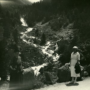 France Pyrenees Cauterets Gave of Lutour Old Possemiers Stereo Photo 1910