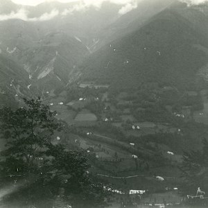 France Cauterets View of Queen Hortense Barn Old Possemiers Stereo Photo 1910