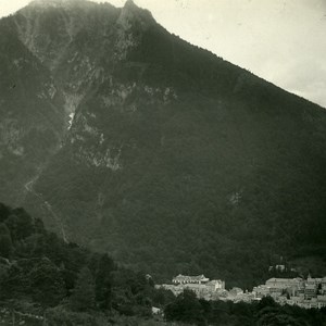 France Pyrenees Cauterets View from Vieux Lauze Old Possemiers Stereo Photo 1910