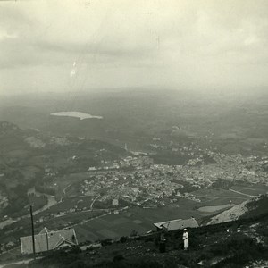 France Pyrenees Lourdes Panorama Old Possemiers Stereo Photo Stereoview 1910