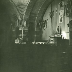 France Pyrenees Lourdes Rosaire Church Interior Old Possemiers Stereo Photo 1910