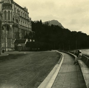 France Pyrenees Lourdes Border of Gave Old Possemiers Stereo Photo 1910