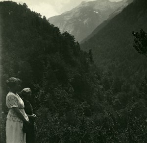France Pyrenees Eaux Bonnes Val de la Sourde Old Possemiers Stereo Photo 1910