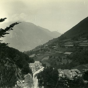 France Pyrenees Eaux Bonnes Panorama Old Possemiers Stereo Photo 1910