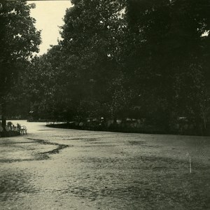 France Bordeaux Urban Park Gardens Old Possemiers Stereo Photo Stereoview 1910