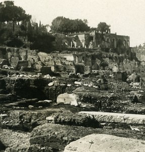 Italy Roma Palatine Hill Old NPG Stereo Stereoview Photo 1900