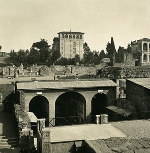 Italy Roma Palatine Hill Casa di Livia Old NPG Stereo Stereoview Photo 1900