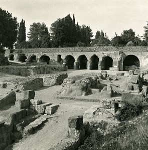 Italy Roma Palatine Hill Casa di Romolo Old NPG Stereo Stereoview Photo 1900