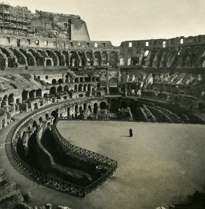 Italy Roma Coliseum Colosseum Interior Old NPG Stereo Stereoview Photo 1900