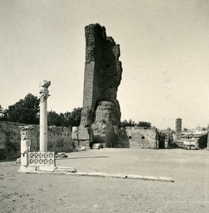 Italy Roma Palatine Hill Augustus Palace Old NPG Stereo Stereoview Photo 1900