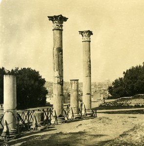 Italy Roma Palatine Hill Library Old NPG Stereo Stereoview Photo 1900