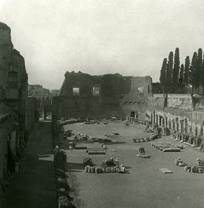 Italy Roma Palatine Hill Stadium Old NPG Stereo Stereoview Photo 1900
