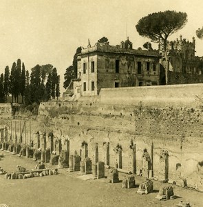 Italy Roma Palatine Hill Stadium Old NPG Stereo Stereoview Photo 1900