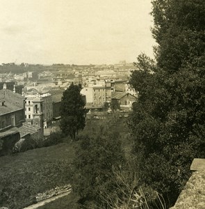 Italy Roma Palatine Hill Panorama Old NPG Stereo Stereoview Photo 1900